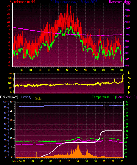 24 Hour Graph for Day 19