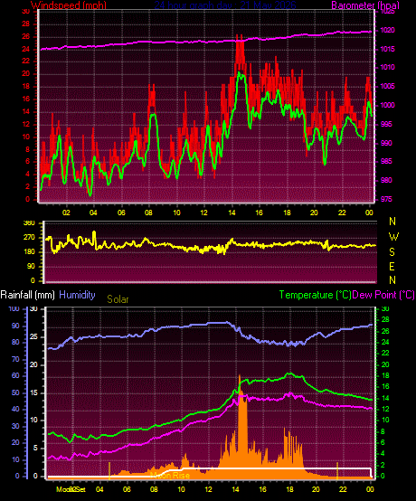 24 Hour Graph for Day 21