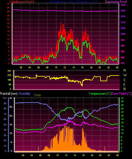 24 Hour Graph for Day 12