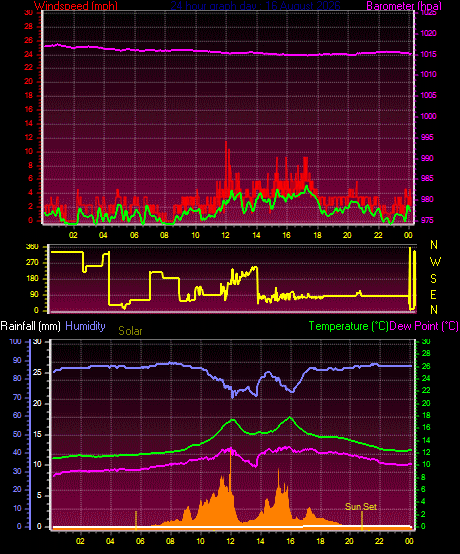 24 Hour Graph for Day 16