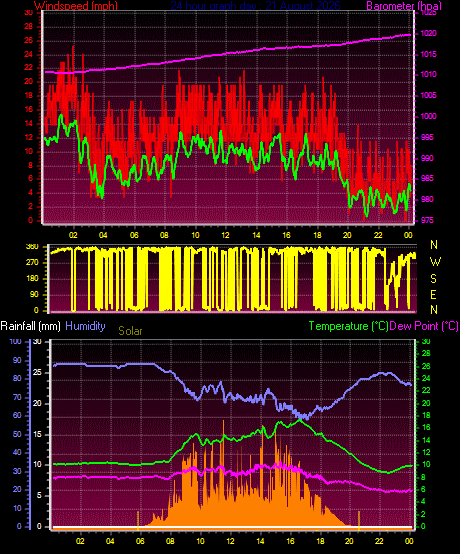 24 Hour Graph for Day 21